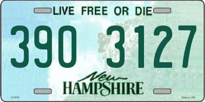 NH license plate 3903127