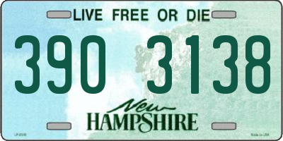 NH license plate 3903138