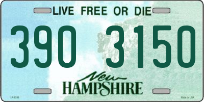 NH license plate 3903150