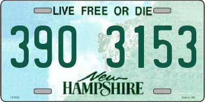 NH license plate 3903153