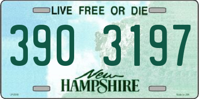 NH license plate 3903197