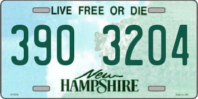 NH license plate 3903204