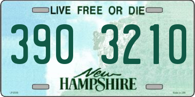 NH license plate 3903210