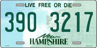 NH license plate 3903217