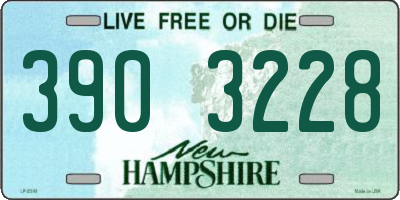 NH license plate 3903228