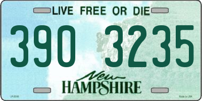NH license plate 3903235
