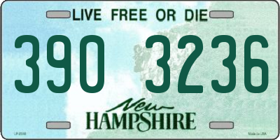 NH license plate 3903236