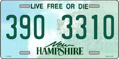 NH license plate 3903310