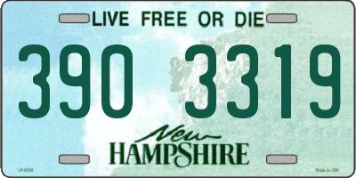 NH license plate 3903319