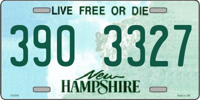 NH license plate 3903327
