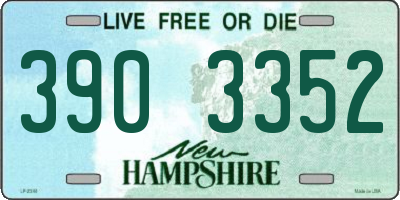 NH license plate 3903352