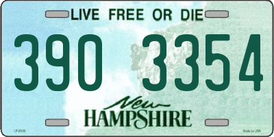 NH license plate 3903354
