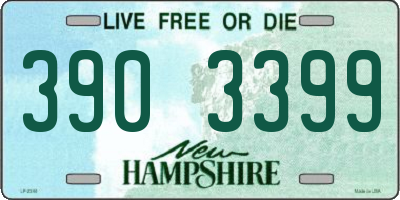 NH license plate 3903399