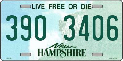 NH license plate 3903406