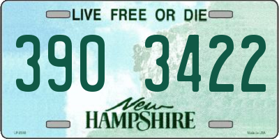 NH license plate 3903422