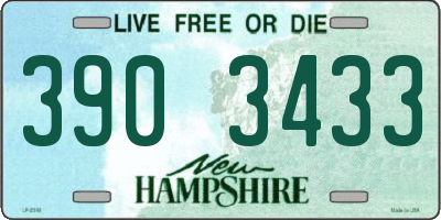 NH license plate 3903433