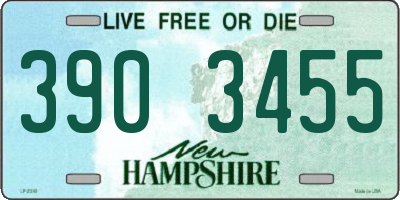 NH license plate 3903455