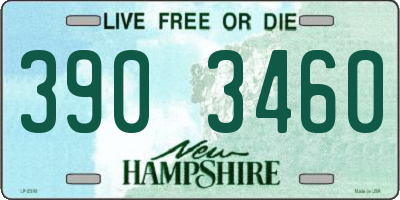 NH license plate 3903460