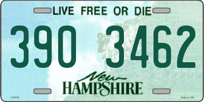 NH license plate 3903462