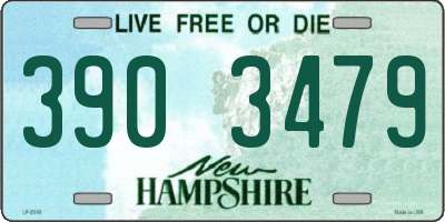 NH license plate 3903479