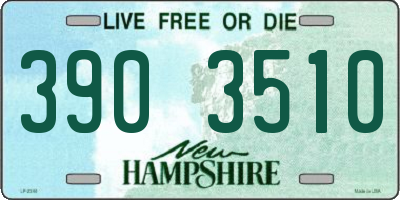 NH license plate 3903510