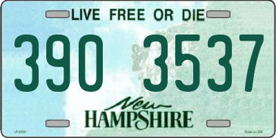 NH license plate 3903537