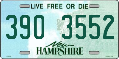 NH license plate 3903552