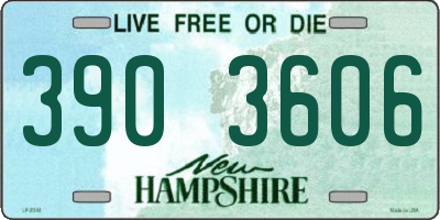 NH license plate 3903606