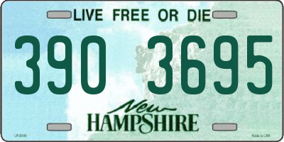NH license plate 3903695