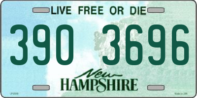 NH license plate 3903696