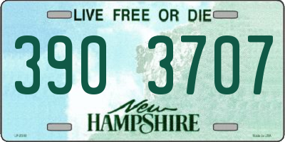 NH license plate 3903707