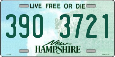 NH license plate 3903721
