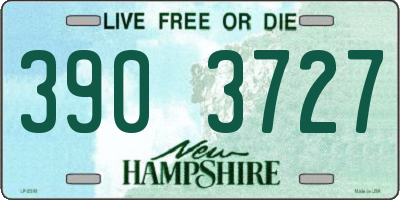 NH license plate 3903727