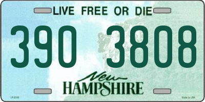 NH license plate 3903808