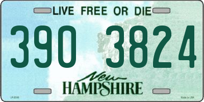 NH license plate 3903824