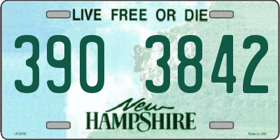 NH license plate 3903842