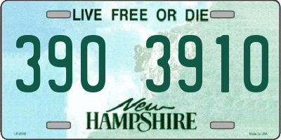 NH license plate 3903910