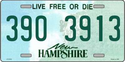 NH license plate 3903913