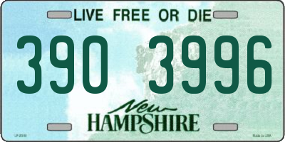NH license plate 3903996