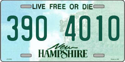 NH license plate 3904010