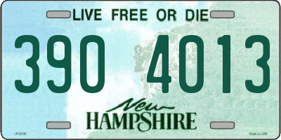 NH license plate 3904013