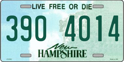 NH license plate 3904014