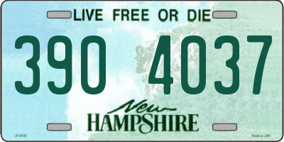 NH license plate 3904037