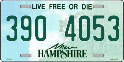 NH license plate 3904053