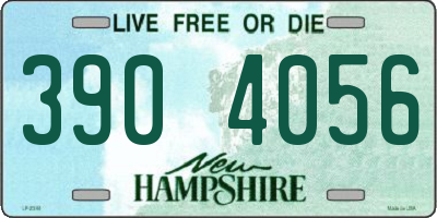 NH license plate 3904056