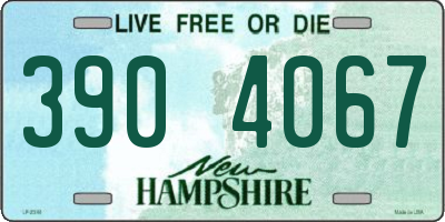 NH license plate 3904067