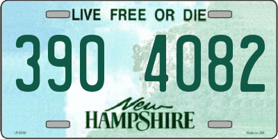 NH license plate 3904082