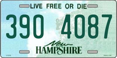 NH license plate 3904087