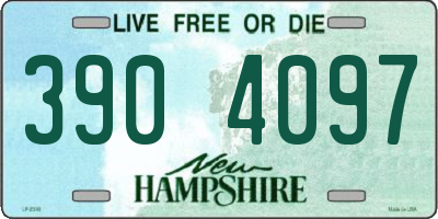 NH license plate 3904097