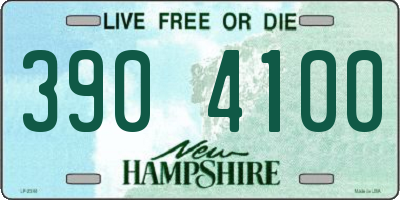 NH license plate 3904100